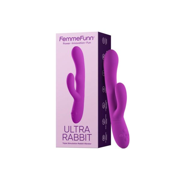Dual Stimulation Vibe FemmeFunn Ultra Rabbit Purple - Image 2