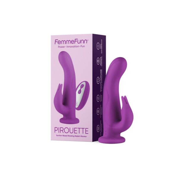 Dual Stimulation Vibe FemmeFunn Pirouette Purple - Image 2
