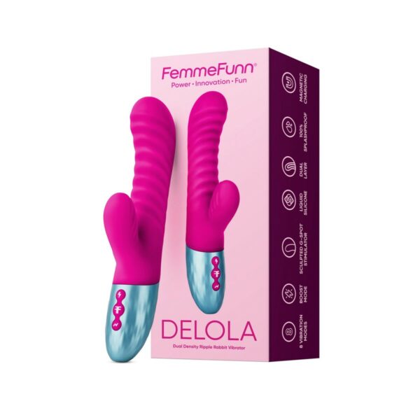 Dual Stimulation Vibe FemmeFunn Delola Pink - Image 2