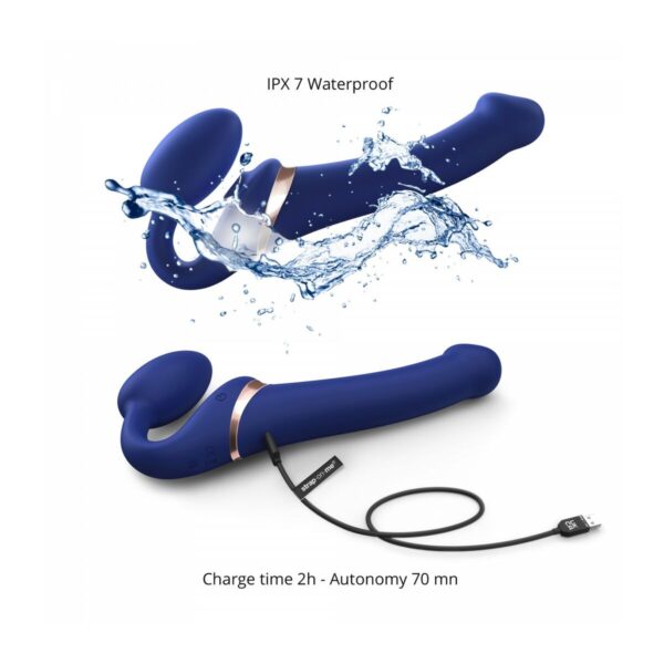 Vibrator Strap-on-me 6017401 Blue L - Image 6