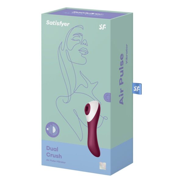 Clitoris Suction Stimulator Satisfyer Dual Crush Red - Image 5