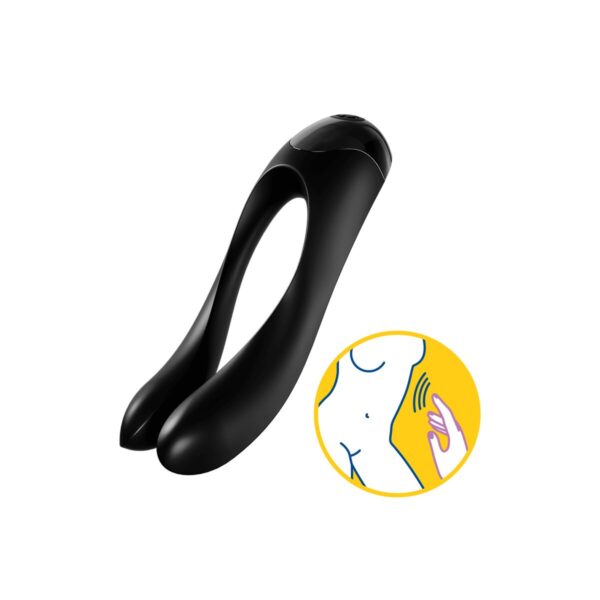 Couples Massager Satisfyer Candy Cane Black - Image 5