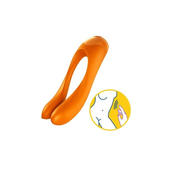 Couples Massager Satisfyer Candy Cane Orange - Image 2