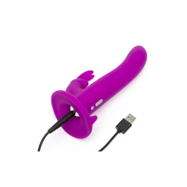 Rabbit Vibrator Happy Rabbit Strap-On Harness Set Purple 12,7 cm - Image 5