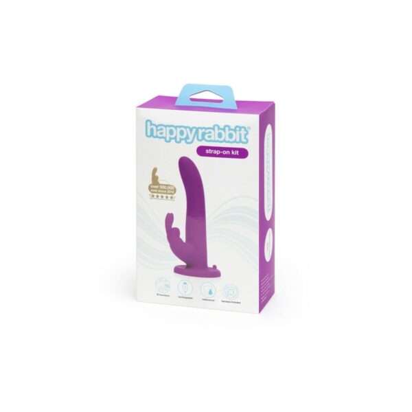 Rabbit Vibrator Happy Rabbit Strap-On Harness Set Purple 12,7 cm - Image 7