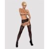 Stockings with Garter Obsessive Garter Stockings Black S/M/L - Image 4