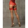 Stockings with Garter Obsessive 838-STO-3 Red S/M - Image 2