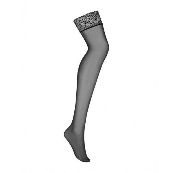 Stockings with Garter Obsessive Shibu Black S/M - Image 5