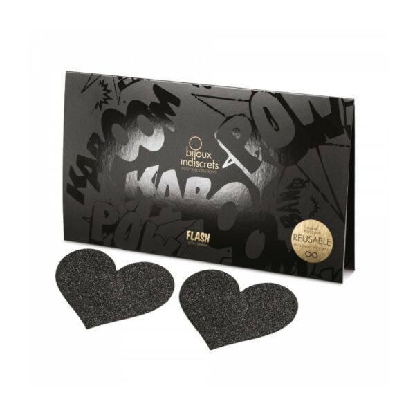 Flash Heart Black Bijoux Indiscrets 155 Black - Image 3
