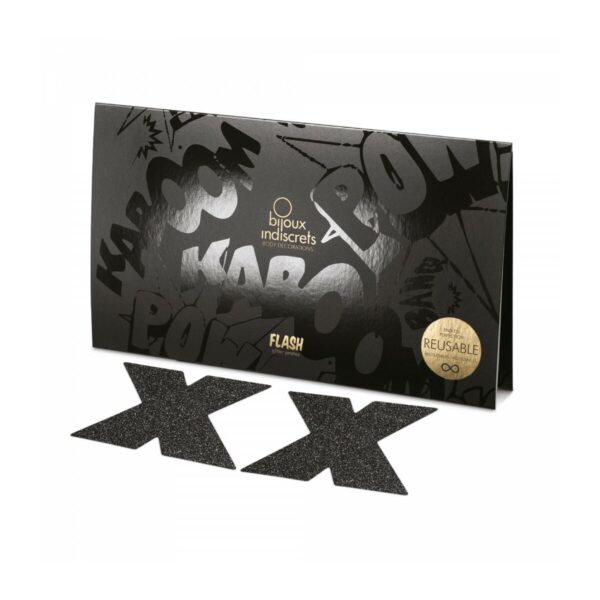 Flash Cross Black Bijoux Indiscrets 158 Black - Image 3