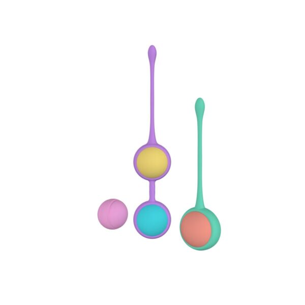 Weighted Kegel Training Kit Party Color Toys Silicone 3 Pieces - Image 7