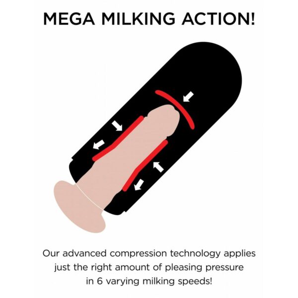 Realistic Vibrator Pipedream Mega Milker Light - Image 5
