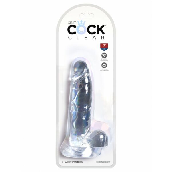 Dildo Pipedream King Cock Clear - Image 2