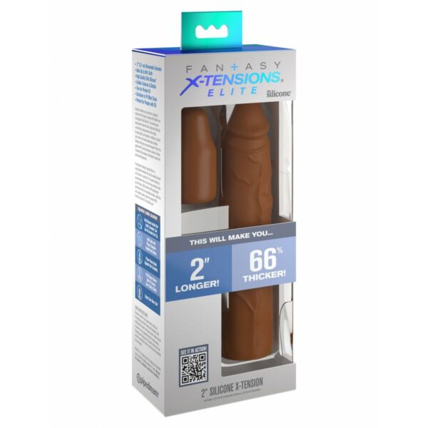 Penis cover Pipedream Fantasy X-tensions Elite Brown - Image 2