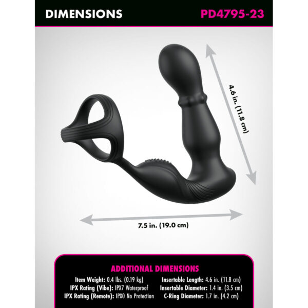 Anal Vibrator Pipedream Anal Fantasy Elite Black - Image 4
