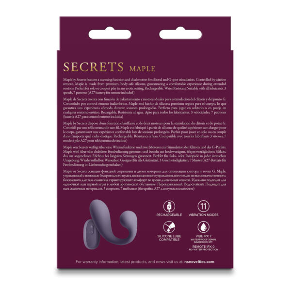 Anal Vibrator NS Novelties Secrets Purple - Image 3