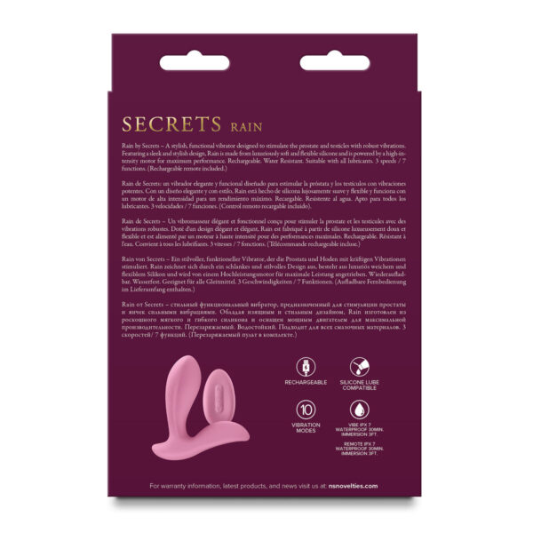 Anal Vibrator NS Novelties Secrets Blue - Image 3