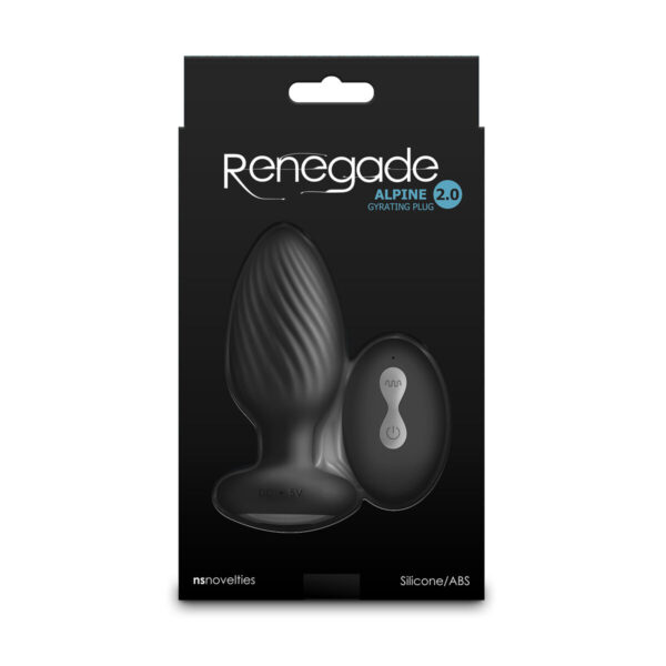 Vibrating Butt Plug NS Novelties Alpine 2.0 Black - Image 3