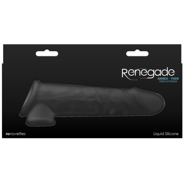 Penis cover NS Novelties Renegade Black 19,4 x 3,8 x 6 cm Ø 3,8 cm - Image 3