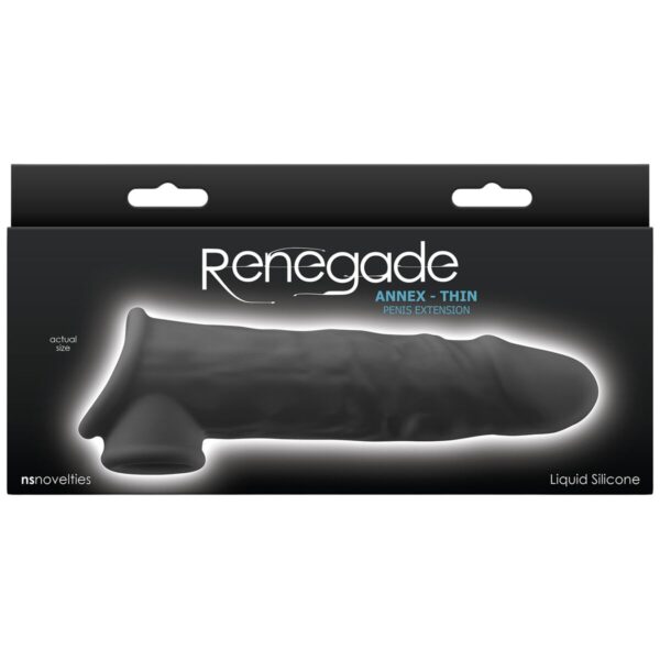 Penis cover NS Novelties Renegade Black 19,4 x 3,8 x 6 cm Ø 3,8 cm - Image 4