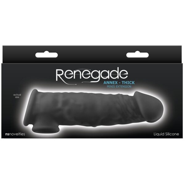 Penis cover NS Novelties Renegade Black 18,6 x 4,3 x 5,5 cm - Image 4