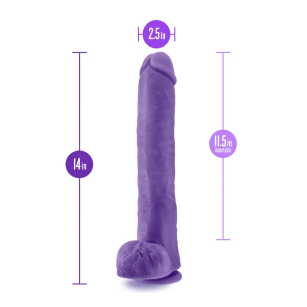 Dildo Blush Au Naturel Purple Ø 5,8 cm - Image 7