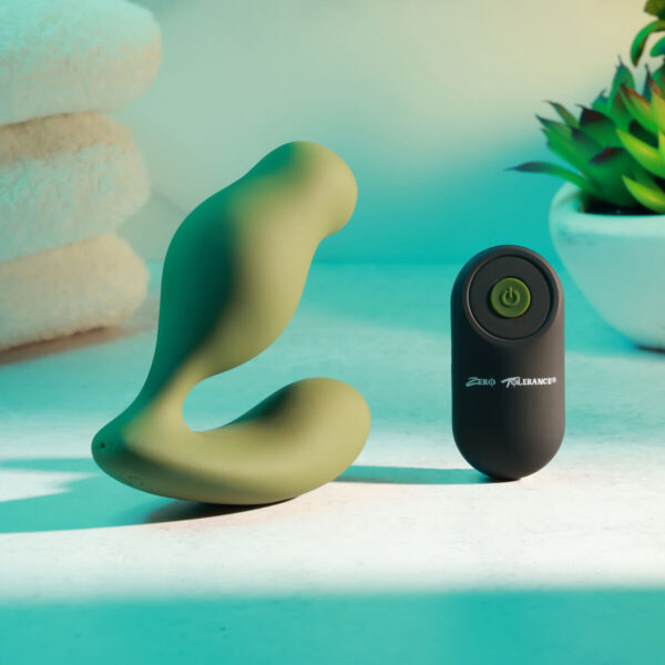 Anal Vibrator Zero Tolerance Green - Image 6