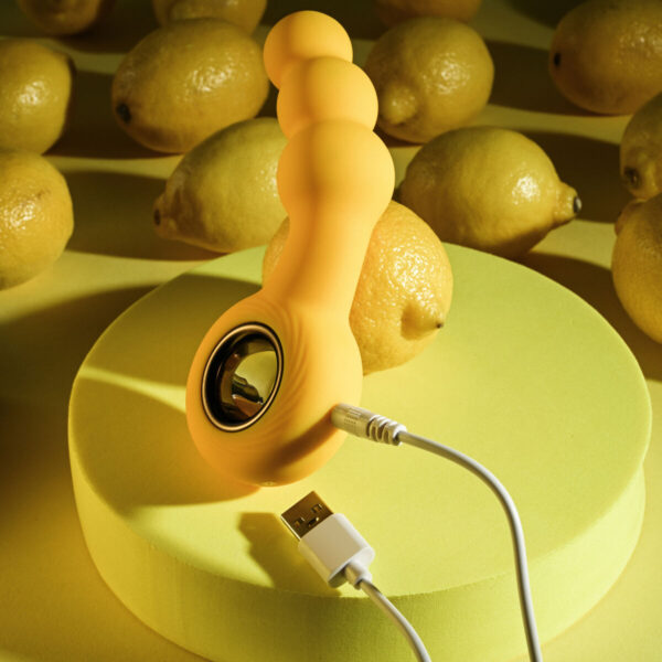 Vibrating Butt Plug Evolved Gender X Yellow - Image 5