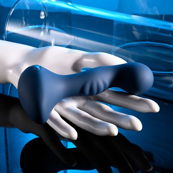 Cassini Anal Vibrator Black Evolved Zero Tolerance Blue - Image 5