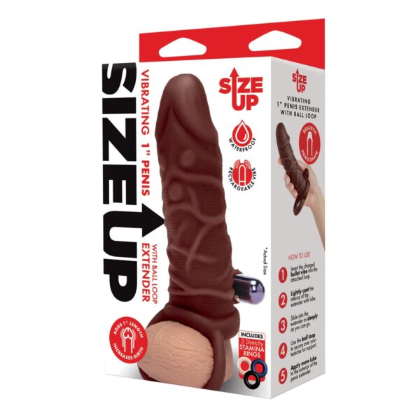 Penis cover Size Up Brown Ø 4 cm 15 cm - Image 6