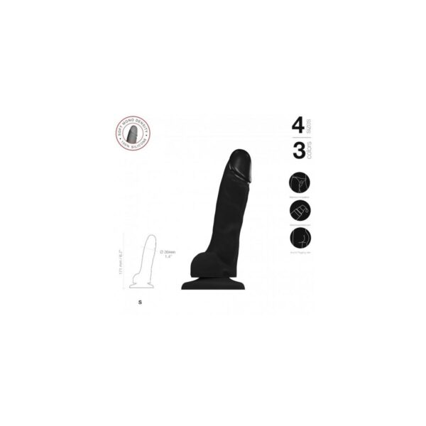Dildo Strap-on-me Realistic Black S - Image 2