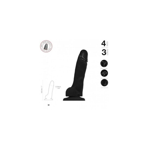 Dildo Strap-on-me Realistic Black M - Image 2