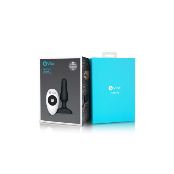 Remote control anal plug B-Vibe NOVICE Black - Image 5