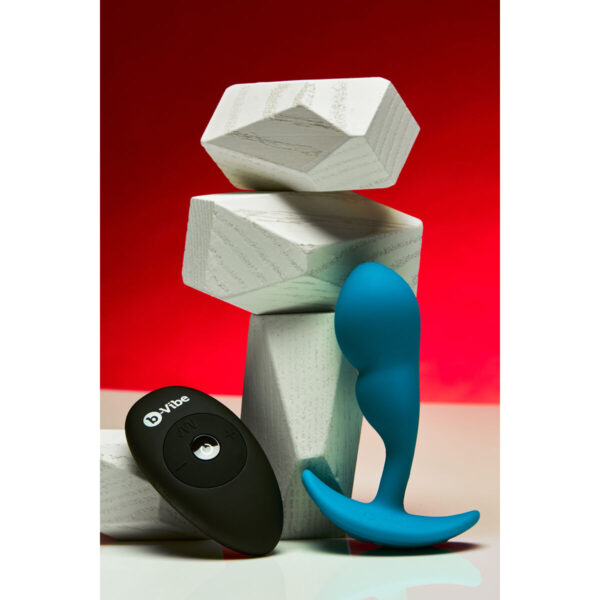 Remote control anal plug B-Vibe Blue - Image 4