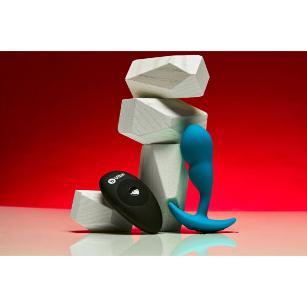 Remote control anal plug B-Vibe Blue - Image 5