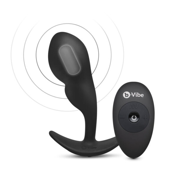 Remote control anal plug B-Vibe Black - Image 2