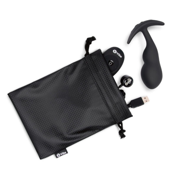 Remote control anal plug B-Vibe Black - Image 3