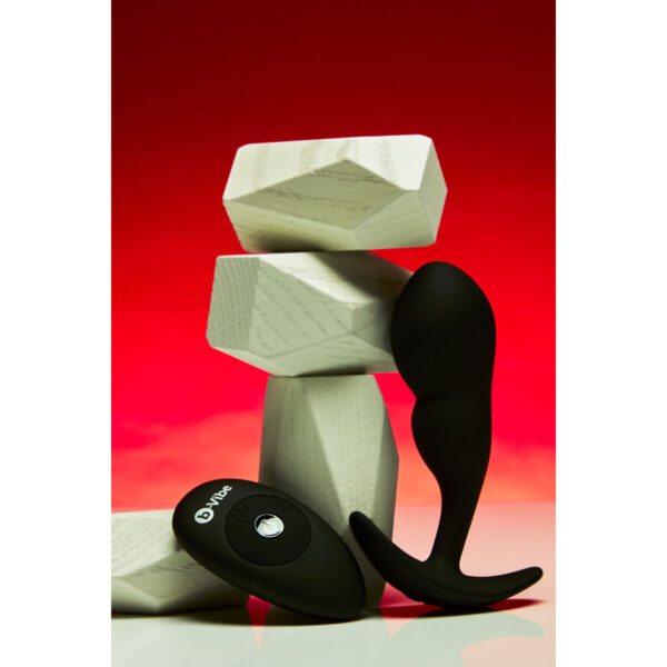 Remote control anal plug B-Vibe Black - Image 4