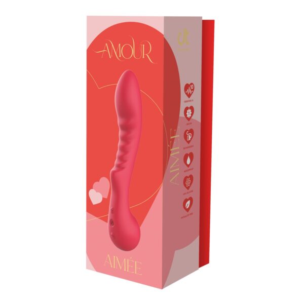 Classic Vibrator Dream Toys Amour Flexible G-Spot Red - Image 7
