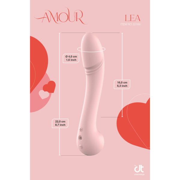 Classic Vibrator Dream Toys Amour Flexible Pink - Image 6